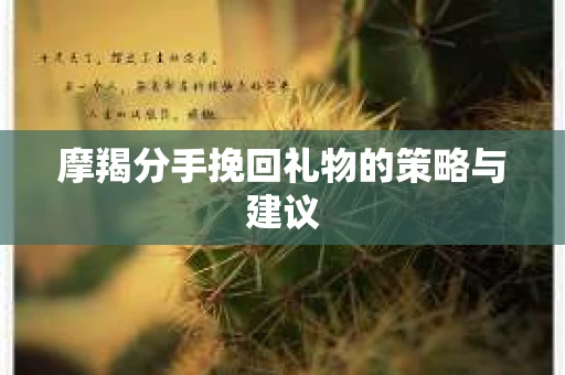 摩羯分手挽回礼物的策略与建议