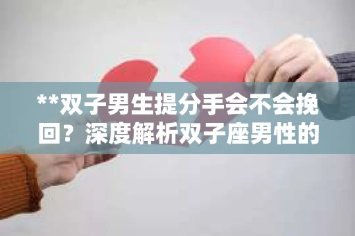 **双子男生提分手会不会挽回？深度解析双子座男性的情感决策**