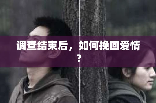 调查结束后，如何挽回爱情？