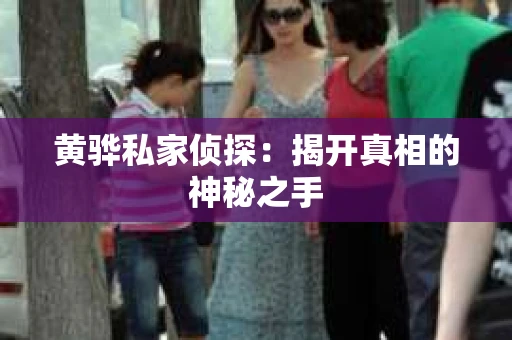 黄骅私家侦探：揭开真相的神秘之手