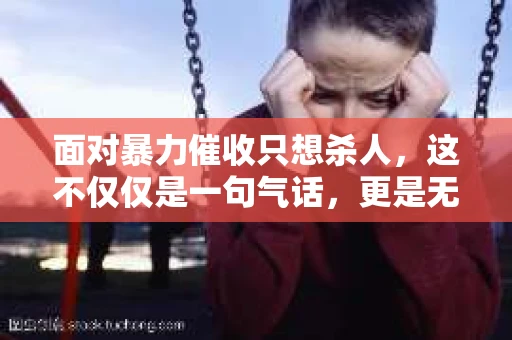 面对暴力催收只想杀人，这不仅仅是一句气话，更是无数借款人内心深处的恐惧。在这个看似光鲜亮丽的现代社会，暴力催收现象却如同毒瘤般蔓延，让人防不胜防。今天，我们就来聊聊这个沉重的话题，揭开暴力催收的冰山一角。