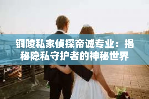 铜陵私家侦探帝诚专业：揭秘隐私守护者的神秘世界