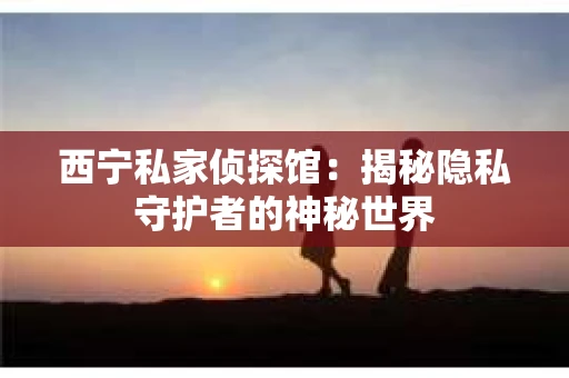 西宁私家侦探馆：揭秘隐私守护者的神秘世界