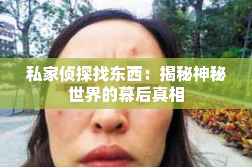 私家侦探找东西：揭秘神秘世界的幕后真相