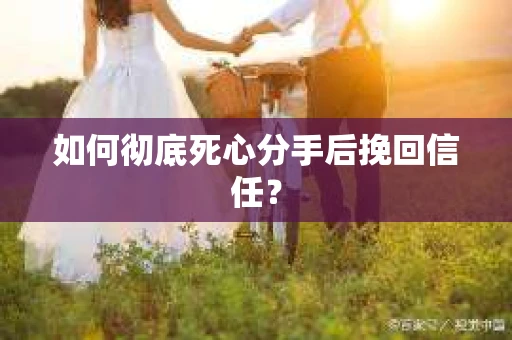 如何彻底死心分手后挽回信任？