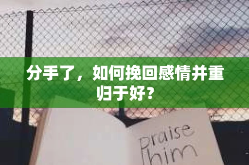 分手了，如何挽回感情并重归于好？
