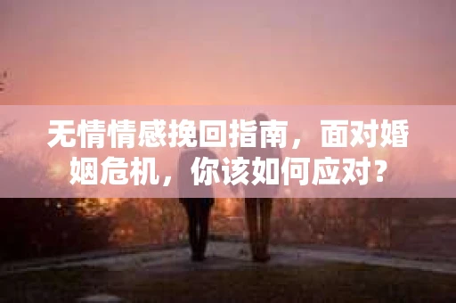 无情情感挽回指南，面对婚姻危机，你该如何应对？