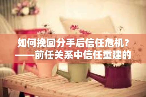 如何挽回分手后信任危机？——前任关系中信任重建的实用指南