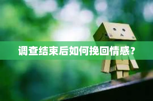 调查结束后如何挽回情感？