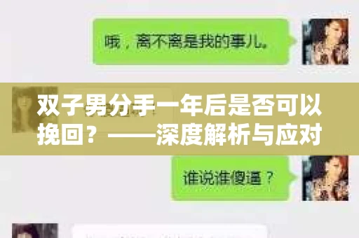双子男分手一年后是否可以挽回？——深度解析与应对策略